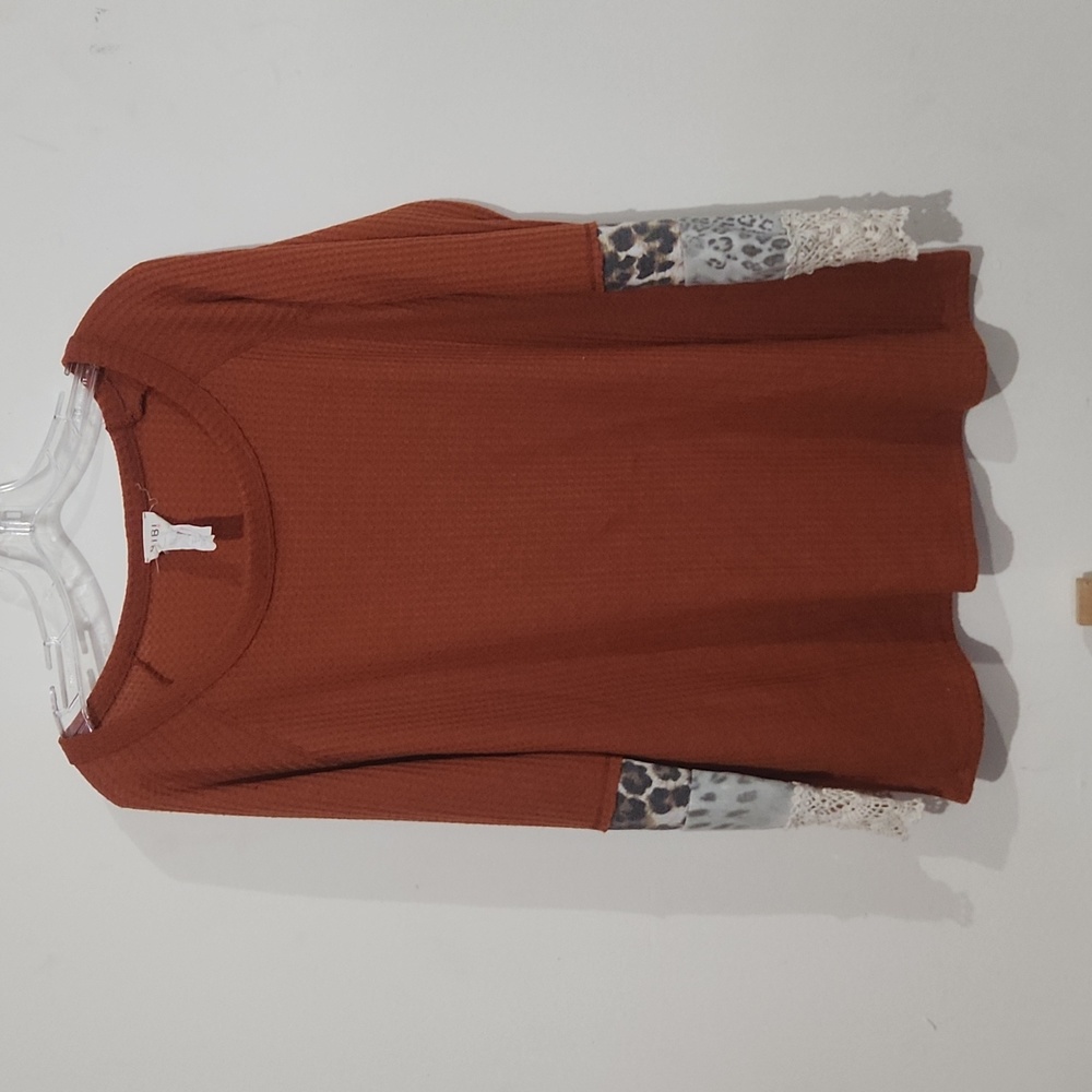 Rusty Orange knit top